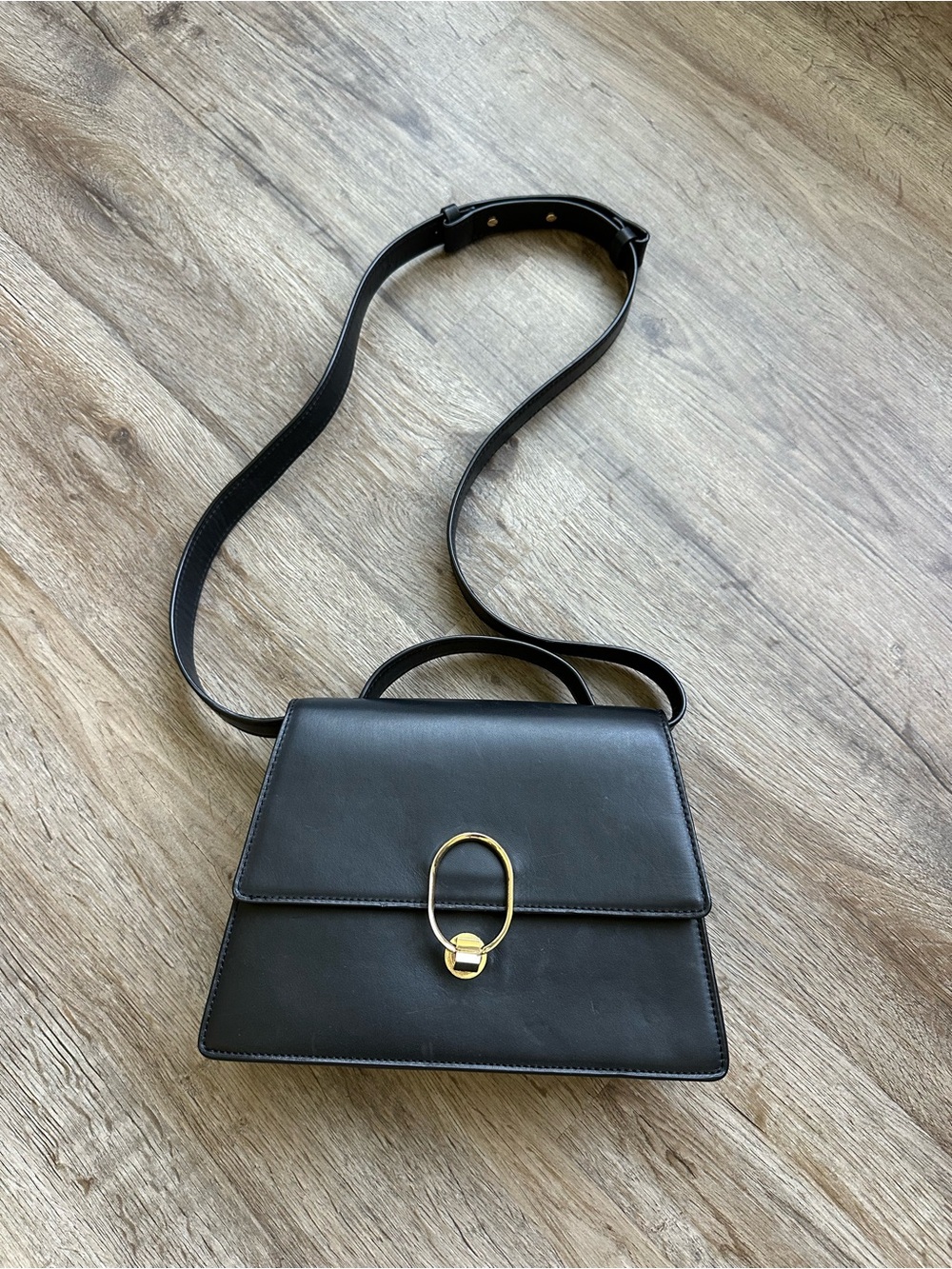 COS Black Leather Bag